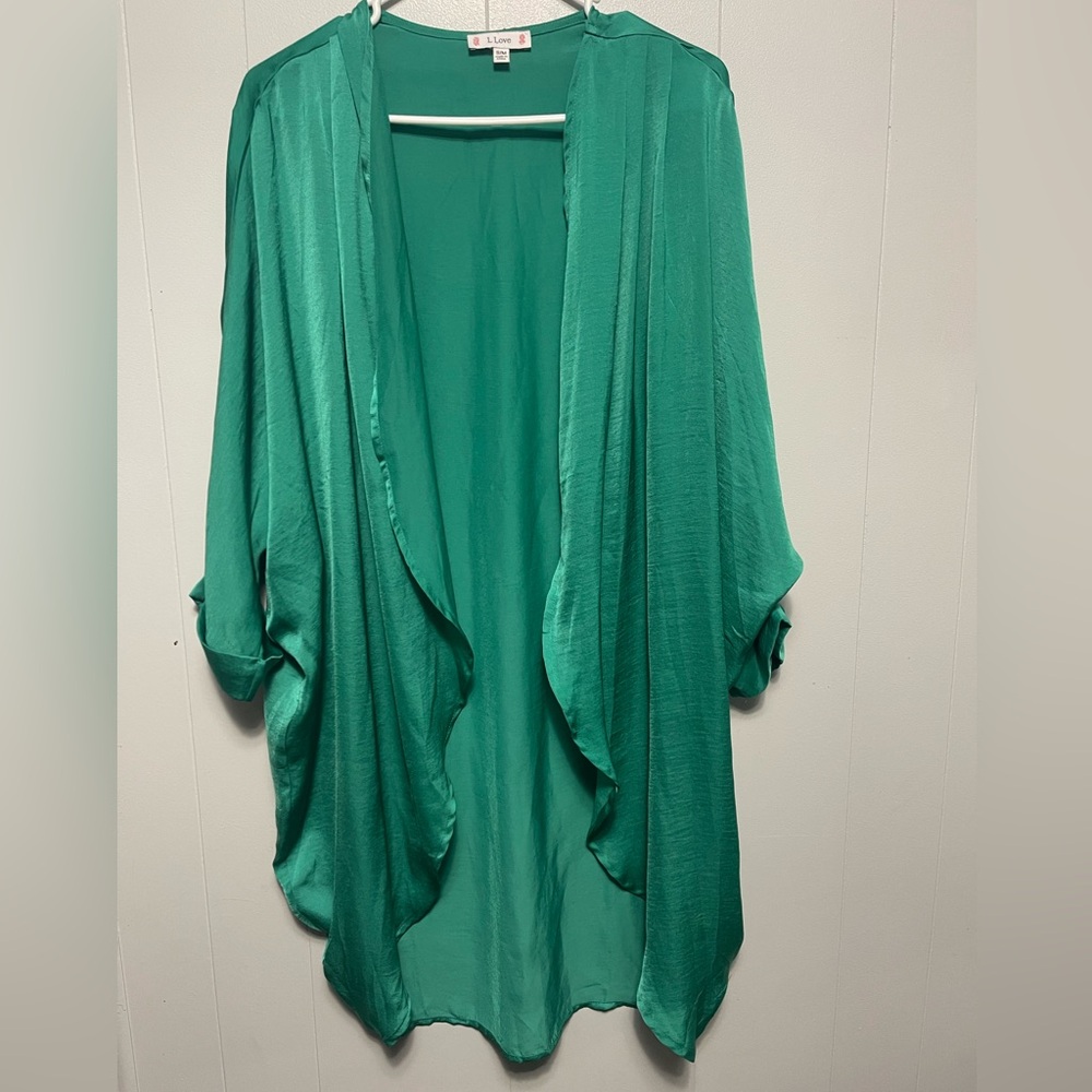 Elegant Green Women's Cardigan